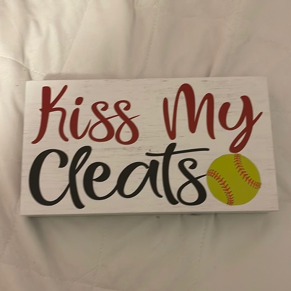 Kiss My Cleats Wall Decor - Picture 2 of 2